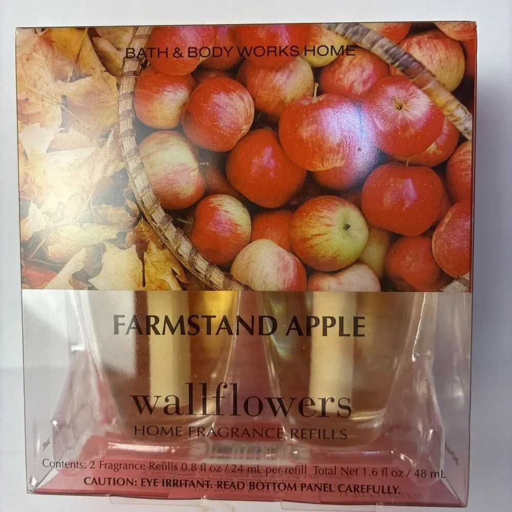 Bath & Body Works Farmstand Apple Wallflowers Refills 2 Pack New Sealed